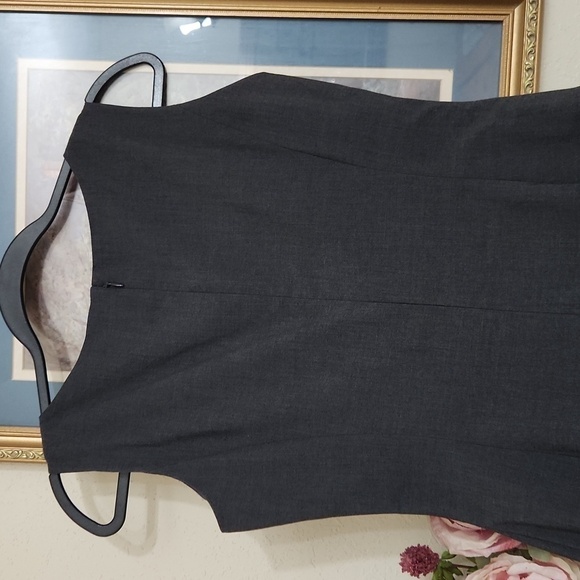 Tahari Career Formal grey dress Sheath defined waist Essentials 4 Office Career - Picture 9 of 10